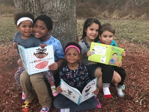 family reading books